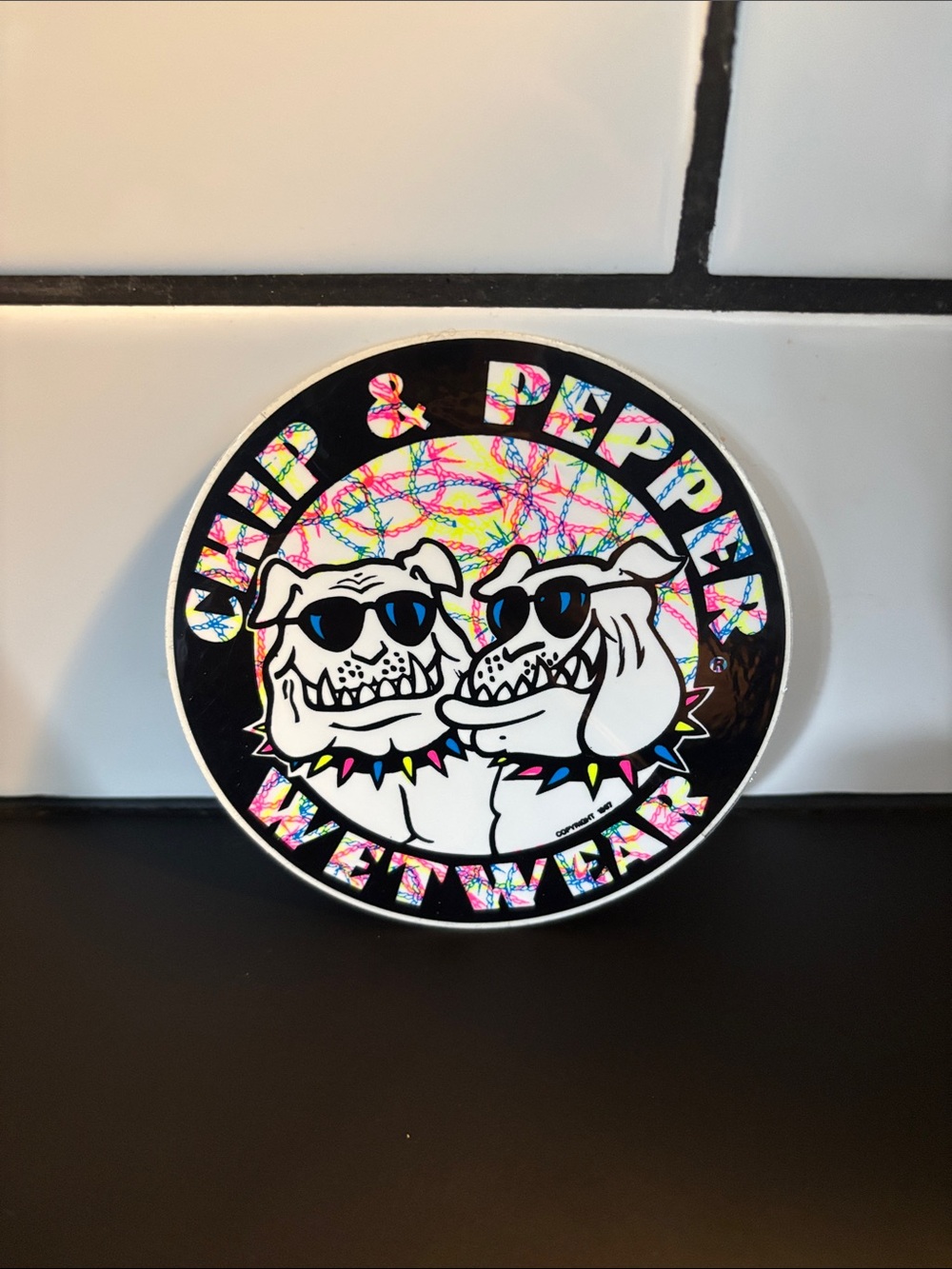 Vintage 80’s Chip & Pepper Wetwear Surf Sticker